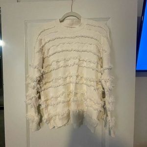 White Andthewhy Sweater- size S/M